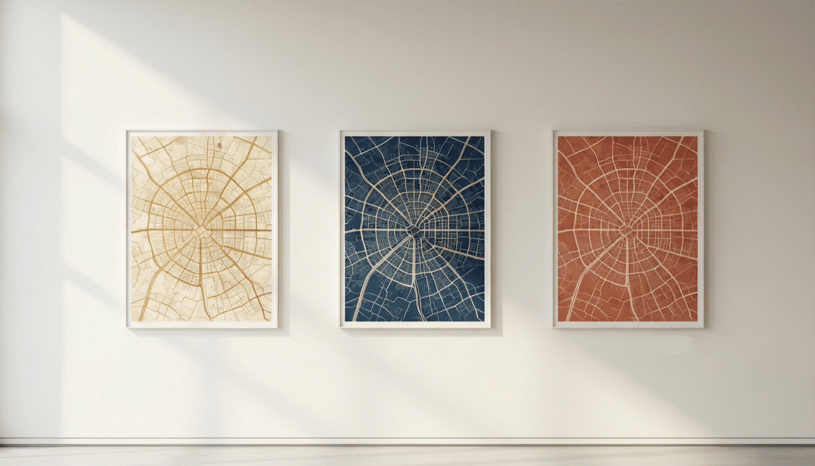 Nocturne style map poster